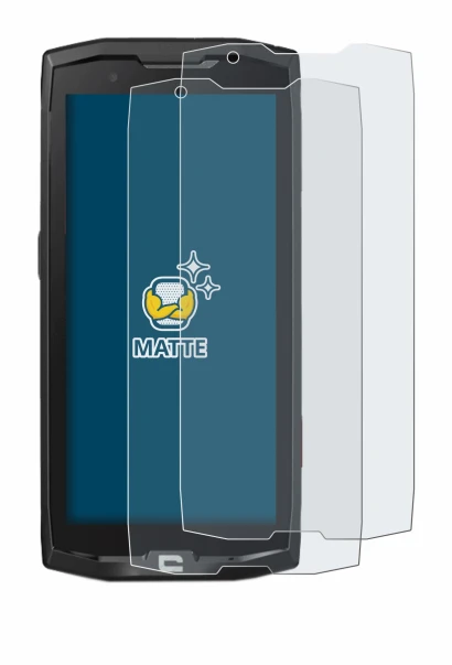 Image de l'appareil Crosscall Core X4 avec une grande variété de protections d'écran.