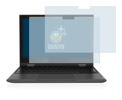 Image de l'appareil Lenovo 300e (2e Gen.) avec une grande variété de protections d'écran.