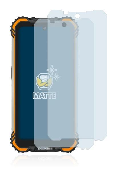 Image de l'appareil Doogee S58 Pro avec une grande variété de protections d'écran.