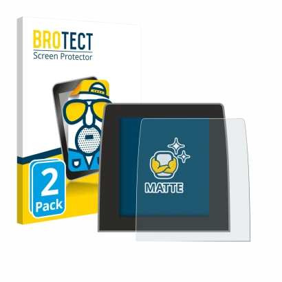 Face avant d’un emballage produit avec le logo de la marque BROTECT. À côté, l’appareil Renault Captur 2 2020 Easy Link 9.3" e