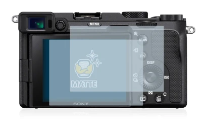 Image de l'appareil Sony A7C avec une grande variété de protections d'écran.
