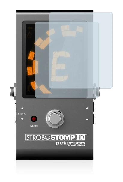 Image de l'appareil Peterson Strobostomp HD avec une grande variété de protections d'écran.