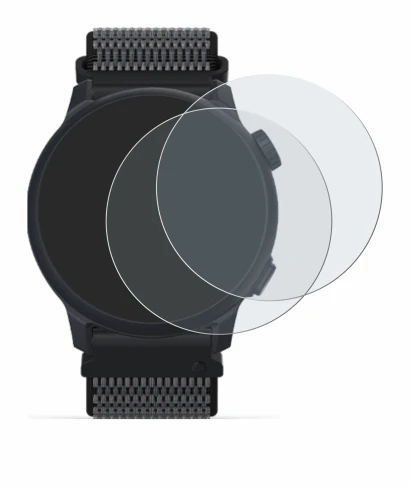 Image de l'appareil Coros Pace 2 avec une grande variété de protections d'écran.