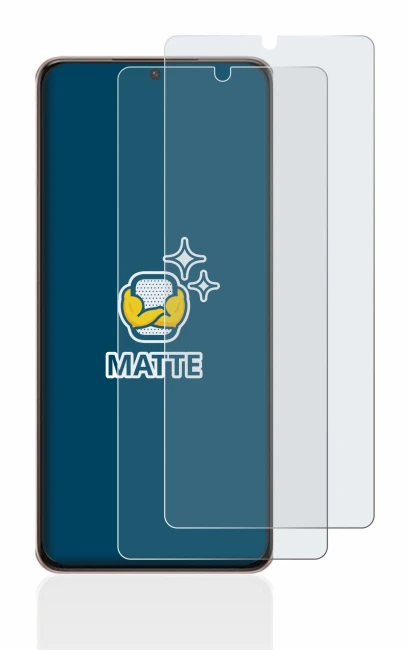 Image de l'appareil Samsung Galaxy S21 Ultra 5G avec une grande variété de protections d'écran.