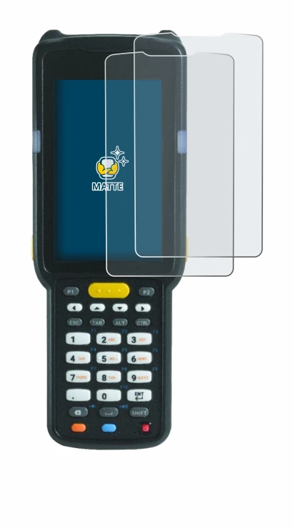 Image de l'appareil Zebra MC3300X avec une grande variété de protections d'écran.