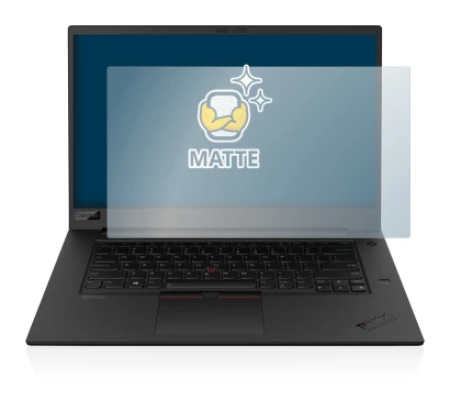 Image de l'appareil Lenovo ThinkPad P1 Gen 3 avec une grande variété de protections d'écran.