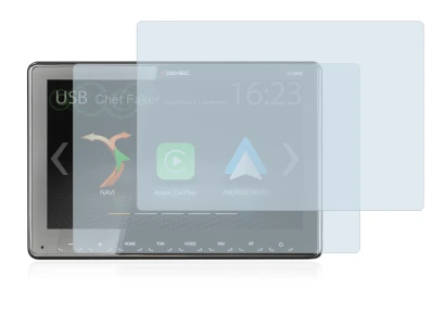 Image de l'appareil Zenec Z-N965 avec une grande variété de protections d'écran.