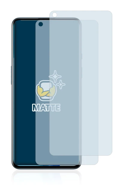 Image de l'appareil OnePlus 9 5G avec une grande variété de protections d'écran.