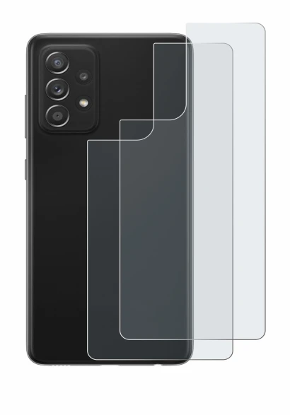 Image de l'appareil Samsung Galaxy A52s 5G (Arrière) avec une grande variété de protections d'écran.