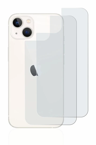 Image de l'appareil Apple iPhone 13 (Arrière) avec une grande variété de protections d'écran.