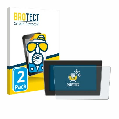 Face avant d’un emballage produit avec le logo de la marque BROTECT. À côté, l’appareil Volkswagen Arteon Shooting Brake 2021