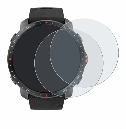 Image de l'appareil Polar Grit X Pro avec une grande variété de protections d'écran.