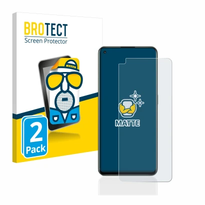 Face avant d’un emballage produit avec le logo de la marque BROTECT. À côté, l’appareil realme GT 2 Pro est représenté avec la
