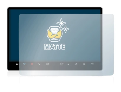 Image de l'appareil Tesla Model Y Infotainment System 15.4" avec une grande variété de protections d'écran.