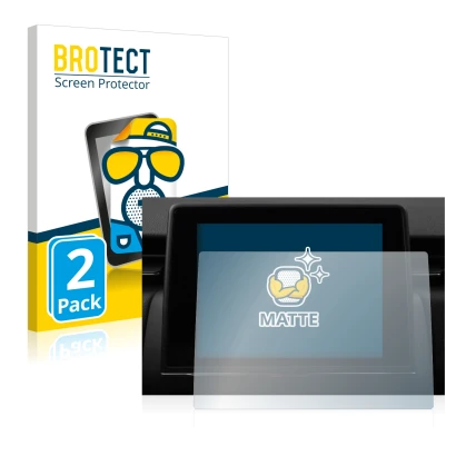 Face avant d’un emballage produit avec le logo de la marque BROTECT. À côté, l’appareil Renault Captur Easy Link 7" est représ