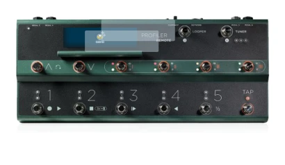 Image de l'appareil Kemper Profiler Remote avec une grande variété de protections d'écran.