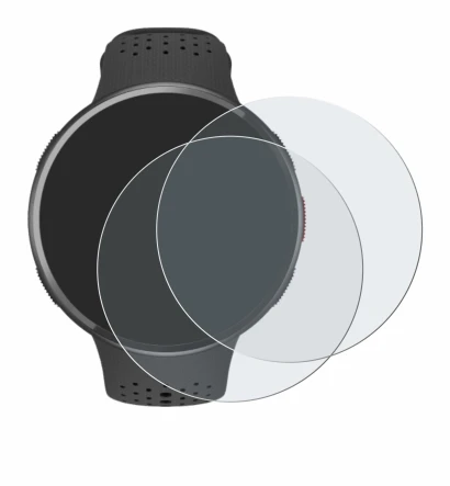 Image de l'appareil Polar Pacer Pro avec une grande variété de protections d'écran.