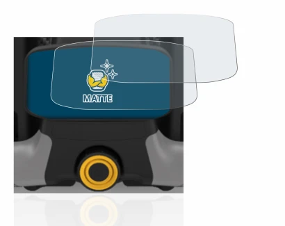 Image de l'appareil PowaKaddy CT8 avec une grande variété de protections d'écran.