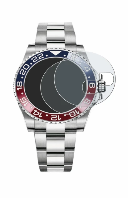 Image de l'appareil Rolex GMT-Master II avec une grande variété de protections d'écran.