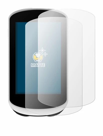 Image de l'appareil Garmin Edge Explore 2 avec une grande variété de protections d'écran.