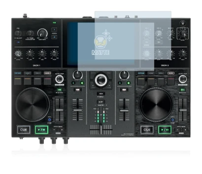 Image de l'appareil Denon DJ Prime Go avec une grande variété de protections d'écran.