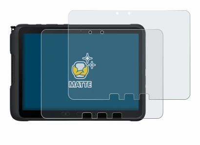 Image de l'appareil Samsung Galaxy Tab Active 4 Pro avec une grande variété de protections d'écran.