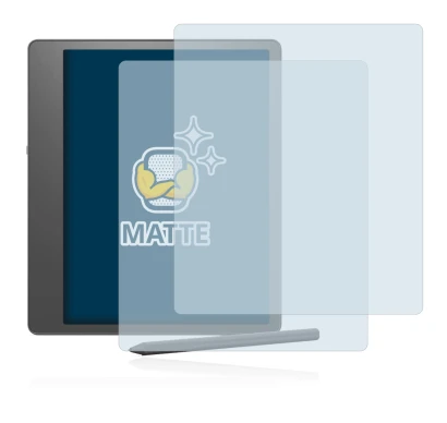 Image de l'appareil Amazon Kindle Scribe avec une grande variété de protections d'écran.