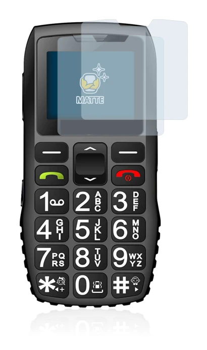 Image de l'appareil artfone C1 Plus avec une grande variété de protections d'écran.