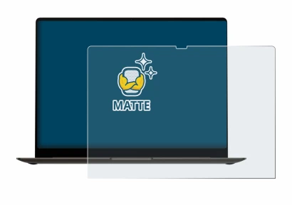 Image de l'appareil Samsung Galaxy Book3 Pro 16" avec une grande variété de protections d'écran.