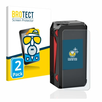 Face avant d’un emballage produit avec le logo de la marque BROTECT. À côté, l’appareil Smok G-Priv 4 est représenté avec la p