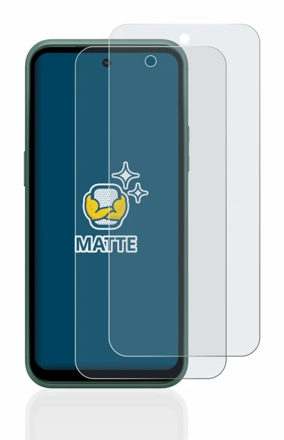 Image de l'appareil Nokia XR21 avec une grande variété de protections d'écran.