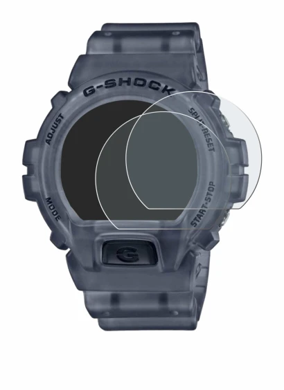 Image de l'appareil Casio G-Shock DW-6900 avec une grande variété de protections d'écran.
