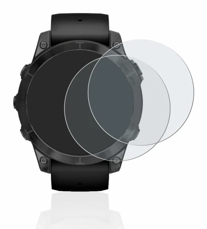 Image de l'appareil Garmin Epix Pro (Gen 2) (47 mm) avec une grande variété de protections d'écran.