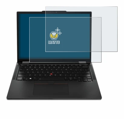 Image de l'appareil Lenovo ThinkPad X13 Gen 4 avec une grande variété de protections d'écran.