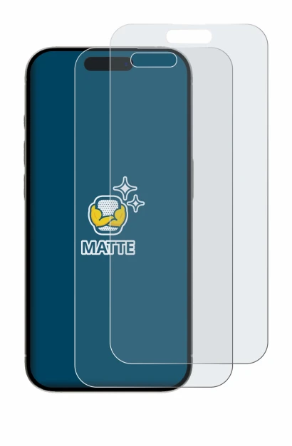 Image de l'appareil Apple iPhone 15 Pro Max avec une grande variété de protections d'écran.