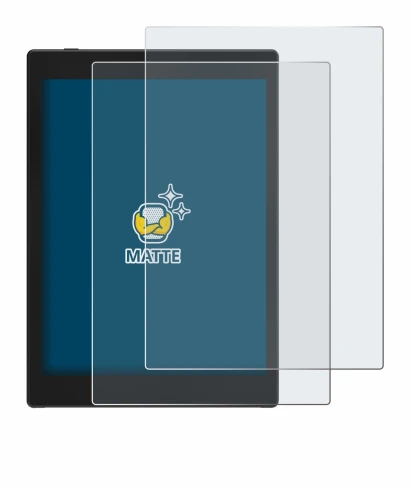 Image de l'appareil Boox Tab Mini C avec une grande variété de protections d'écran.