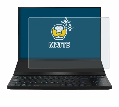 Image de l'appareil ASUS ROG Zephyrus Duo 16 2023 avec une grande variété de protections d'écran.