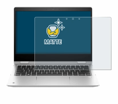 Image de l'appareil HP ProBook x360 435 G10 avec une grande variété de protections d'écran.