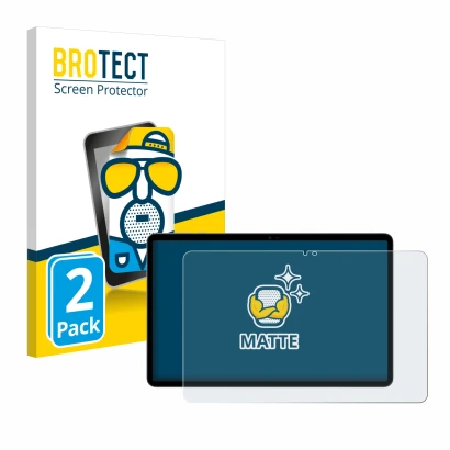 Face avant d’un emballage produit avec le logo de la marque BROTECT. À côté, l’appareil Honor Pad X9 est représenté avec la pr