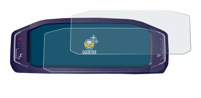 Image de l'appareil Volkswagen Passat B8 Digital Cockpit 10,25" avec une grande variété de protections d'écran.