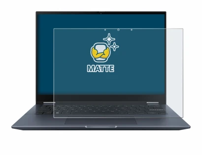 Image de l'appareil ASUS Vivobook S 14 Flip TP3402 avec une grande variété de protections d'écran.