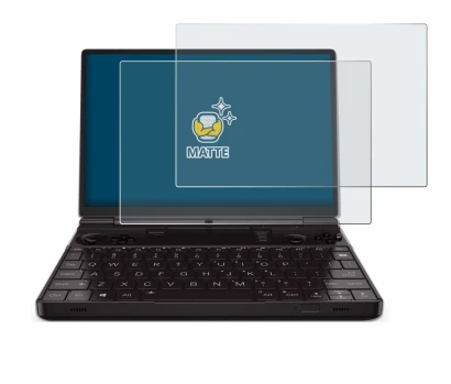 Image de l'appareil GPD Win Max 2 2023 avec une grande variété de protections d'écran.