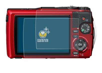 Image de l'appareil Olympus OM System Tough TG-7 avec une grande variété de protections d'écran.