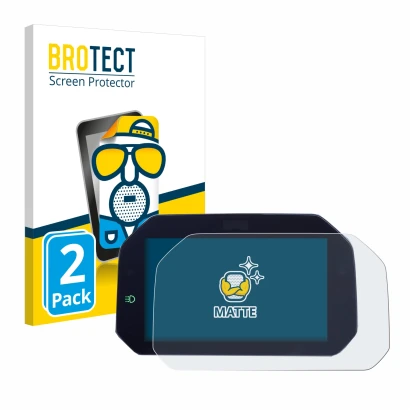 Face avant d’un emballage produit avec le logo de la marque BROTECT. À côté, l’appareil BMW R 1300 GS TFT 6.5" est représenté 