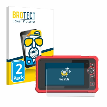 Face avant d’un emballage produit avec le logo de la marque BROTECT. À côté, l’appareil Launch CRP 359 est représenté avec la
