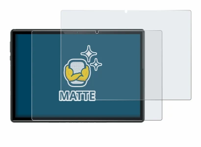 Image de l'appareil Doogee U10 avec une grande variété de protections d'écran.