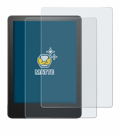 Image de l'appareil Amazon Kindle Paperwhite 2023 (11ème Gen.) avec une grande variété de protections d'écran.