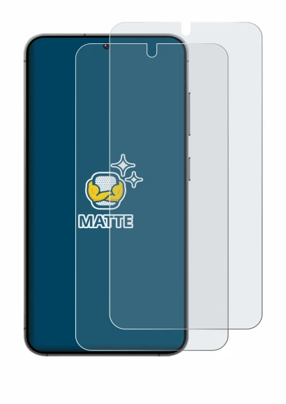 Image de l'appareil Samsung Galaxy S24 avec une grande variété de protections d'écran.