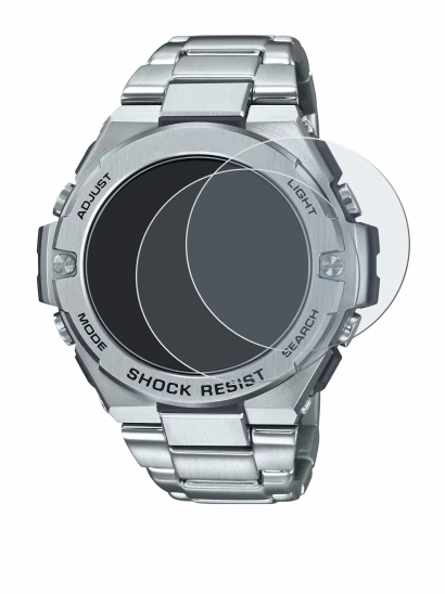 Image de l'appareil Casio G-Shock GST-B500D-1A avec une grande variété de protections d'écran.