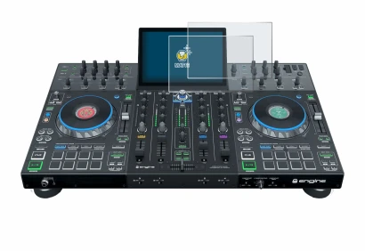 Image de l'appareil Denon DJ Prime 4+ avec une grande variété de protections d'écran.